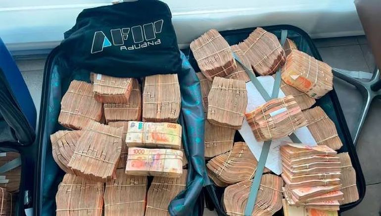 El dinero secuestrado en la financiera de Leonardo Fariña. El dinero secuestrado en la financiera de Leonardo Fariña.