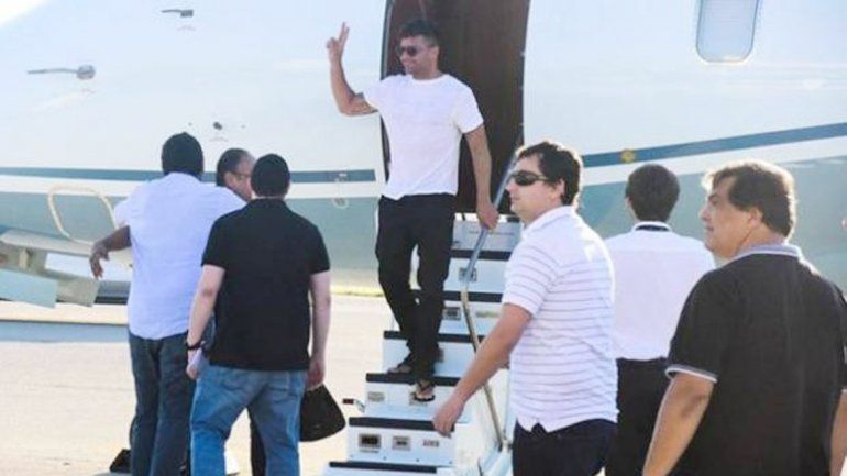 Ricky arribó por la tarde a Córdoba ¿Habrá escuchado La morcillita?