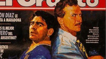 en un dia de apoyo y centros a macri,  diego le marco la cancha y recordo que se odian
