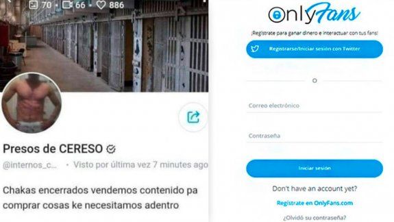 Twitter: presos venden fotos hot en OnlyFans desde la cárcel