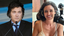 Siguen los cruces entre Javier Milei y Julia Mengolini