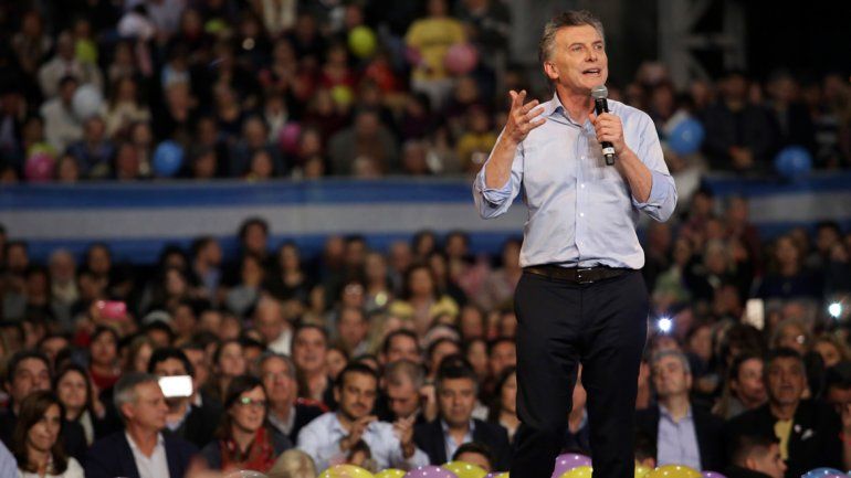El Presidente fue a Córdoba al último acto de Cambiemos antes de las PASO.