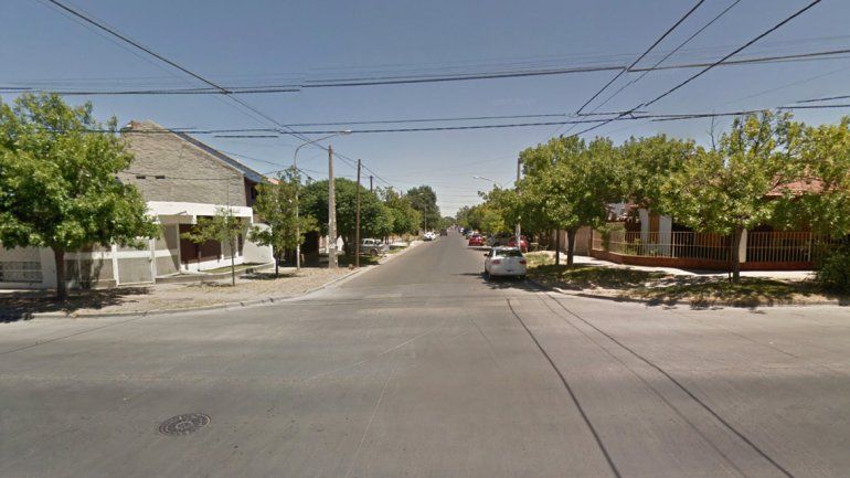 Calle Elordi y Catriel en Neuquén.