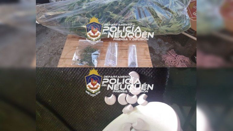 Fue denunciado por violencia de género y le encontraron marihuana y anfetaminas