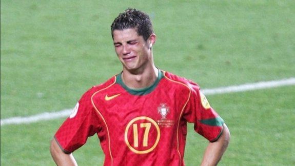 Ronaldo, con la de Portugal, cuando jugaba en el United.