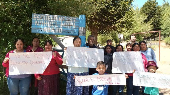 Escuela rural sin clases por una pérdida de gas que lleva meses