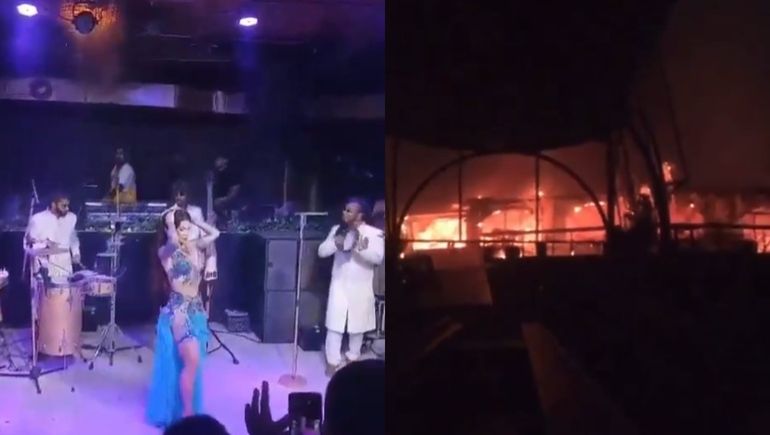 El fuego se inició en una de las lámparas de la discoteca y se expandió rápidamente por todo el lugar.