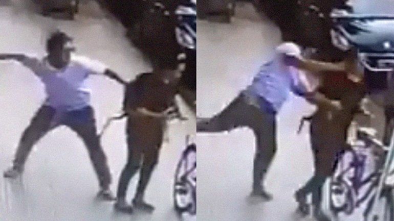 Brutal agresión: un hombre golpeó a una mujer a plena luz del día