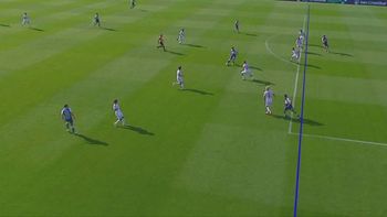 El gol de Gimnasia de La Plata. El gol de Gimnasia de La Plata.