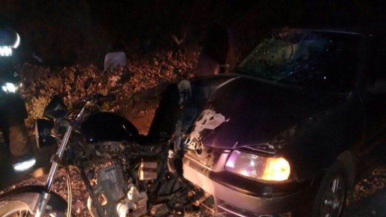 Un motociclista grave tras un choque en la Ruta 7