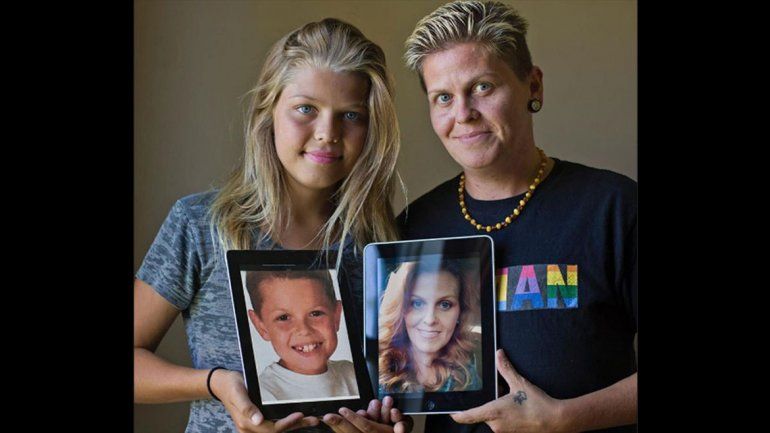 El ayer y el hoy en una misma imagen. Corey siempre se sintió mujer y Erica