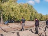 Efectivos policiales trabajaron en la zona del río tras el hallazgo de un cuerpo sin vida.