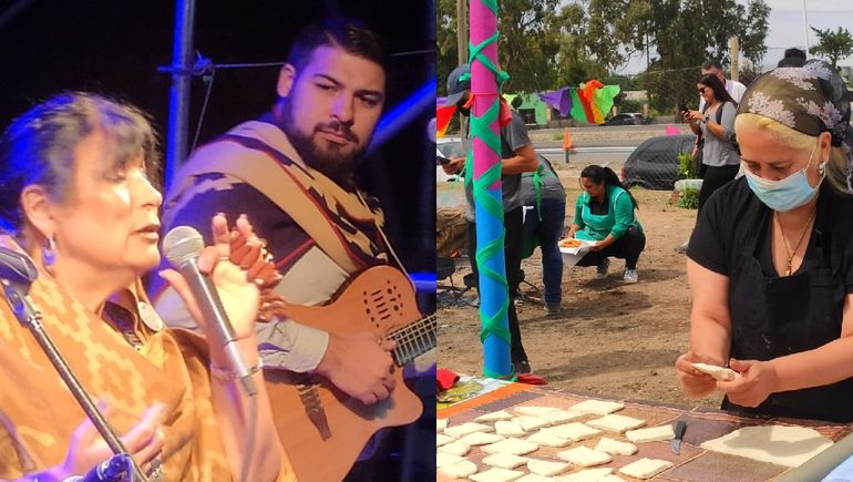 Senillosa: la intendenta amasó torta fritas en el cierre de una nueva Fiesta Popular