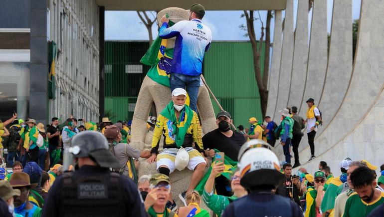 El intento de golpe en Brasil, que buscó desestabilizar a Lula Da Silva en enero. El intento de golpe en Brasil, que buscó desestabilizar a Lula Da Silva en enero.