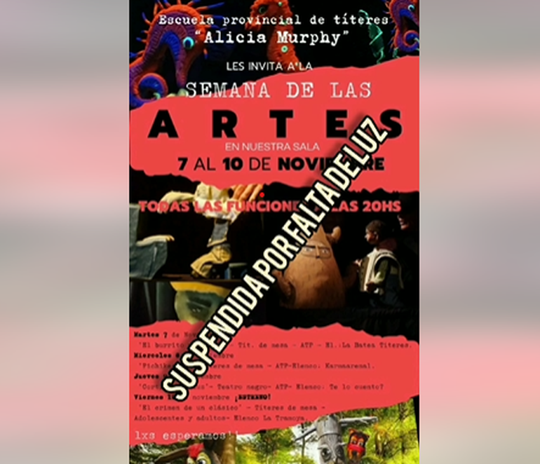 Por la falta de luz, debieron suspender todas las actividades. Por la falta de luz, debieron suspender todas las actividades.