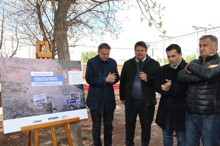 Inauguraron el Colector Cloacal del Oeste II