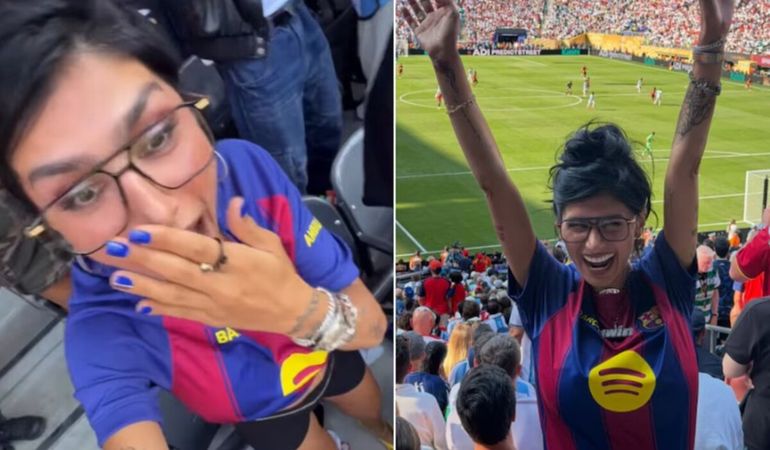 Las redes sociales se llenaron de comentarios por la apuesta deportiva de la influencer y por su campaña anti-argentina.