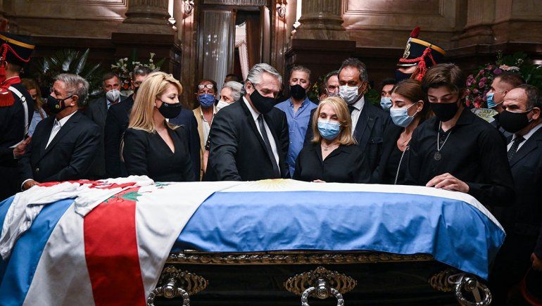 Los restos de Carlos Menem son velados en el Congreso