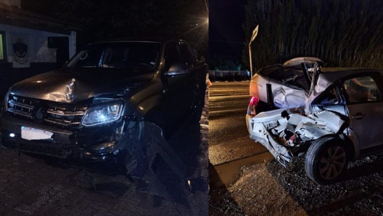 Centenario: fuerte choque en la Ruta 7, una mujer hospitalizada