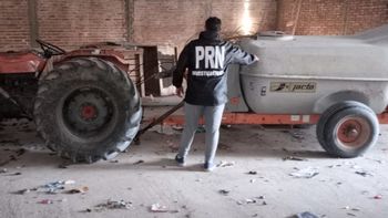 La maquinaria rural estaba oculta en un galpón, en Guerrico La maquinaria rural estaba oculta en un galpón, en Guerrico