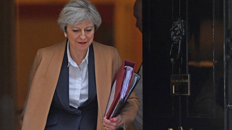 La primera ministra habló en Londres ante el Parlamento británico.