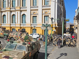 Movilizaciones militares se podían observar en algunas ciudades de Bolivia