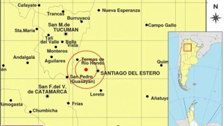 Un sismo de 3,8 grados en la escala de Richter sorprendió a Santiago del Estero