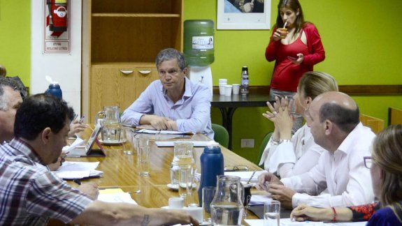 Guillermo Monzani, ayer, en el Concejo Deliberante.