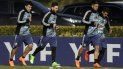 Acuña y Messi, en una convocatoria anterior.