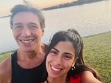Fabián Gianola y su novia