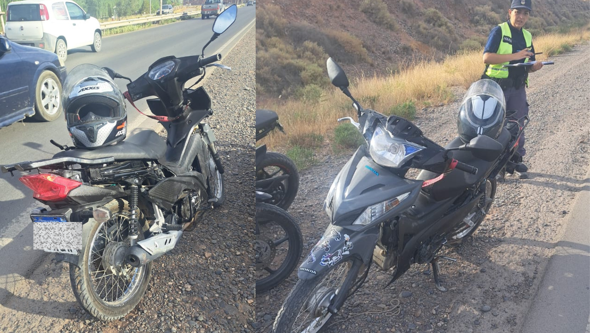 Fuerte accidente de moto en Ruta 7: una joven circulaba sin licencia y se fue contra el guardarraíl