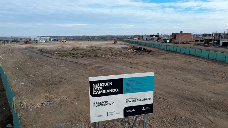 Comenzaron las obras del nuevo edificio de la EPET N° 27 en Neuquén capital