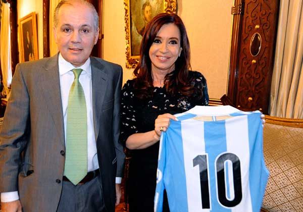 Cristina recibió a Sabella en la Casa Rosada