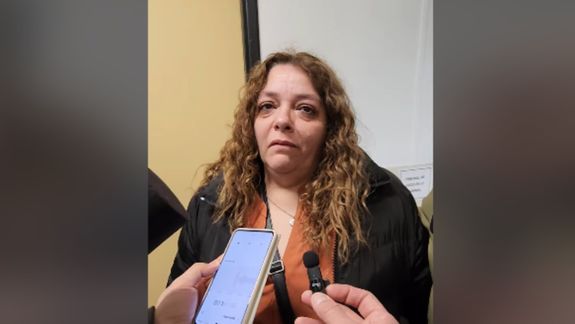 Miriam, la madre de Franco García, que tenía 21 años cuando fue asesinado de una puñalada en una pelea callejera en Tierra del Fuego, hace poco más de un año.&nbsp;