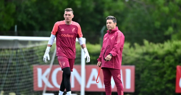 River se prepara para el duelo ante Palmeiras: la línea de tres que pondría Gallardo