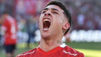 Santiago Montiel convirtió un golazo para Independiente