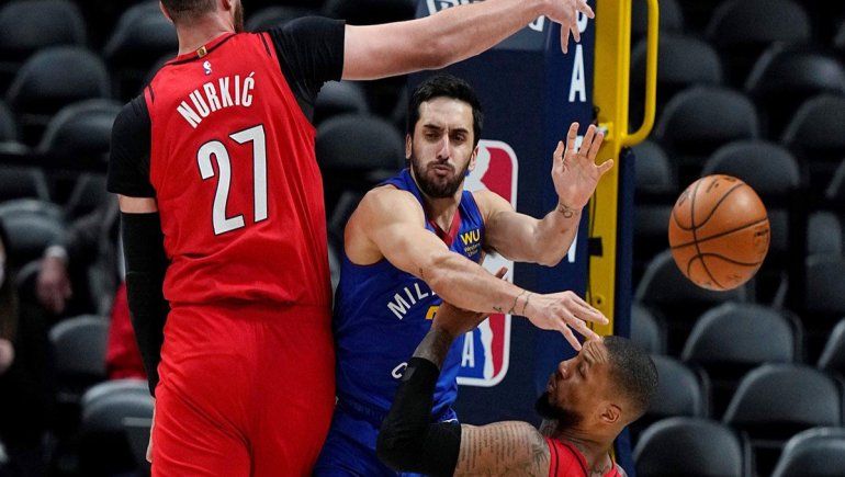 Con un flojo Campazzo, Denver pudo con el Portland del crack Lillard