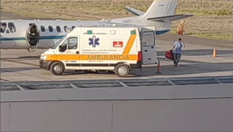 Jornada de emergencias en el Aeropuerto de Neuquén. Foto: Gentileza @rigomovilprensa.