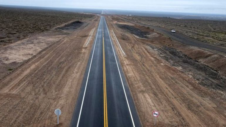 Destacan los avances de  la obra de pavimento en la ruta 67