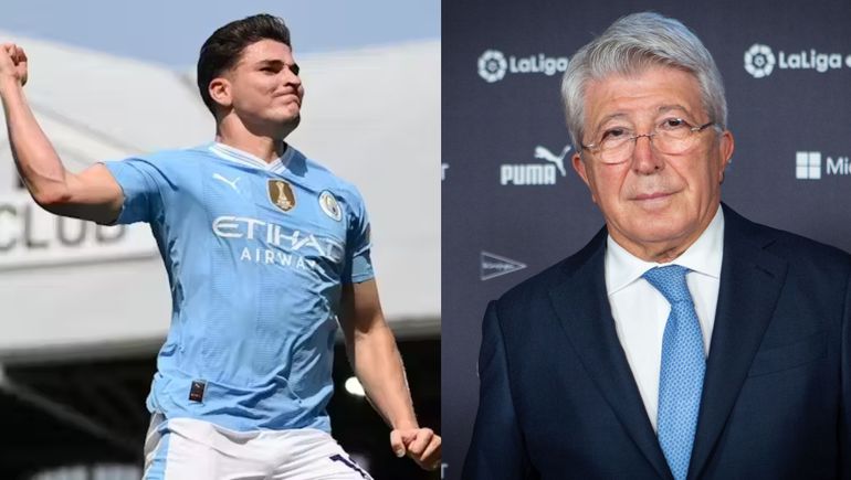 El futuro de Julián Alvarez: qué dijo el presidente del Atlético de Madrid