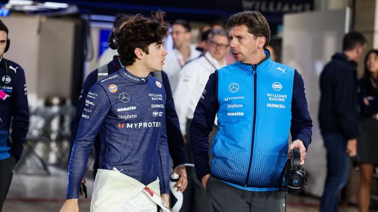 Franco Colapinto y James Vowles Franco Colapinto y James Vowles