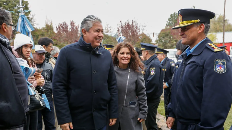 Rolando Figueroa estuvo este lunes en el norte neuquino.
