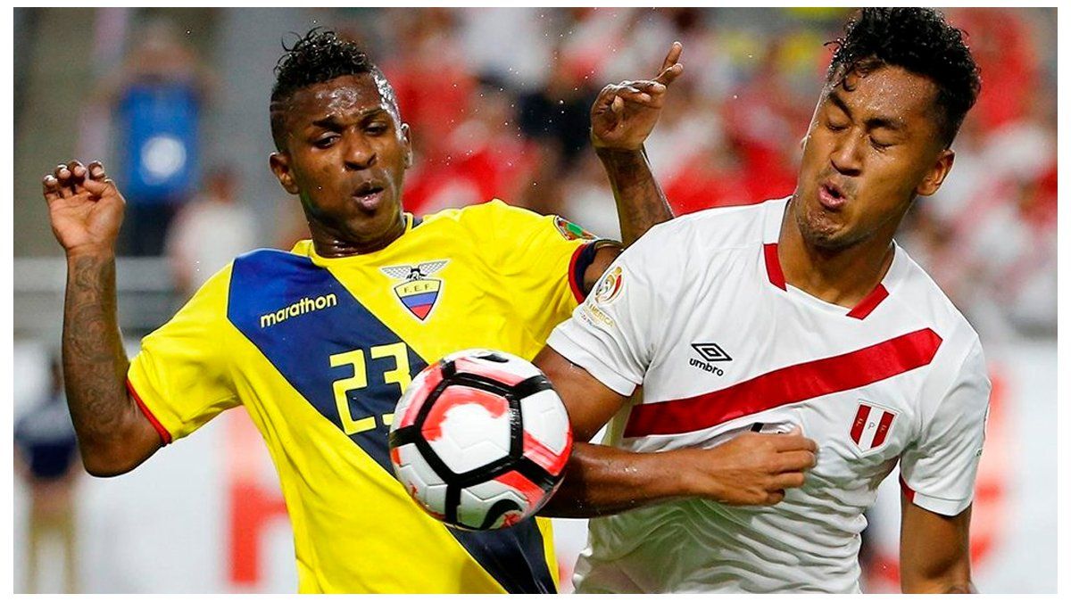 Ecuador y Perú igualaron 2 a 2 en un emocionante partido