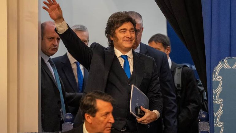 Javier Milei en la universidad de Yeshiva