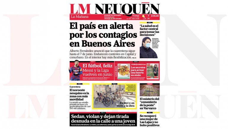 Repasá página por página la edición impresa de LMN