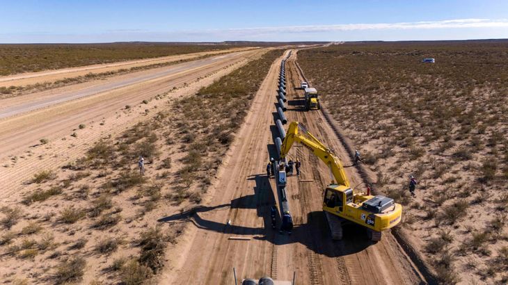 El oleoducto Vaca Muerta Oil Sur es la mega obra que se lleva a cabo en la Cuenca Neuquina.