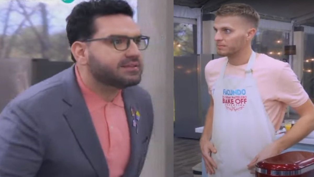 Betular se sacó y le gritó feo a un participante de Bake Off