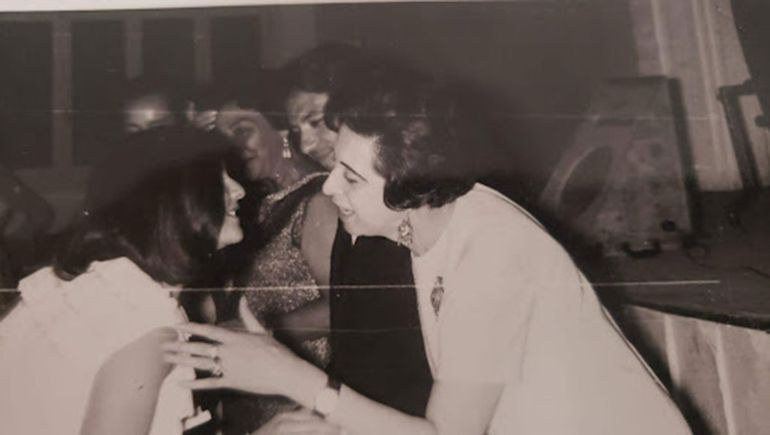 Víctor y Blanquita Chaneton: acto en la escuela San Martín. Foto: Promoción 1968. Víctor y Blanquita Chaneton: acto en la escuela San Martín. Foto: Promoción 1968.