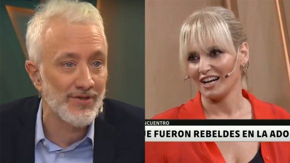 El incómodo cruce entre Andy y Romina Manguel