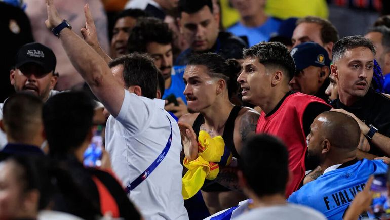 La reacción de Darwin Núñez tras caer en las semifinales de la Copa América.